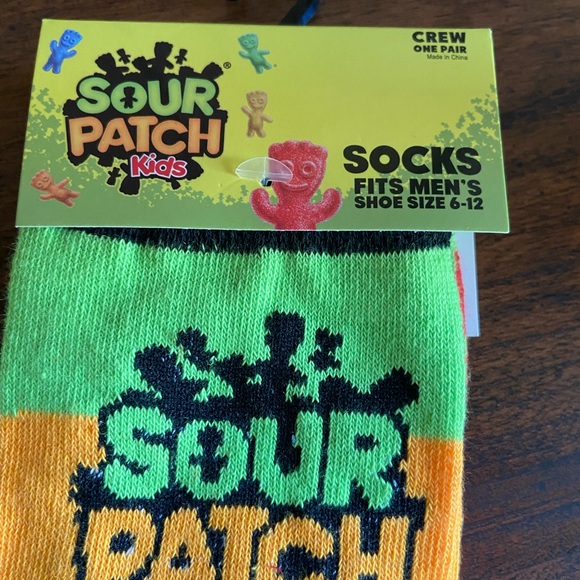 Sour Patch Kids Adult Crew Socks - Picture 1 of 5